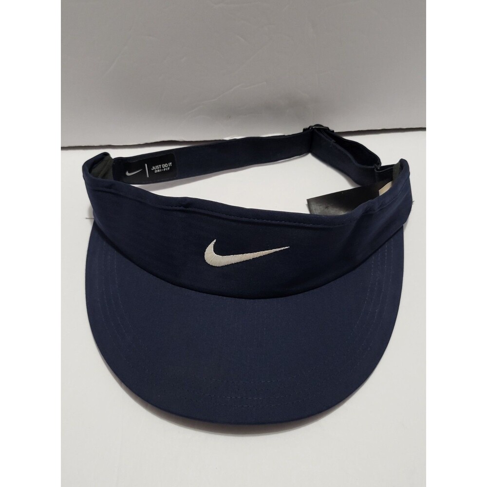 Nike Golf Dri-FIT Visor Hat Black Adjustable Strapback Just Do It BV1078-010 Men